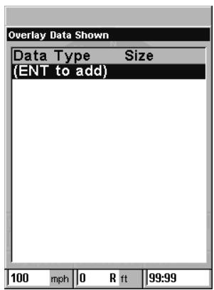 LOWRANCE 3500C - Overlay Data - 2