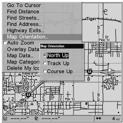 LOWRANCE 3500C - Map Orientation - 4