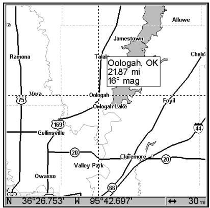 LOWRANCE 3500C - Navigate to Cursor Position on Map - 1