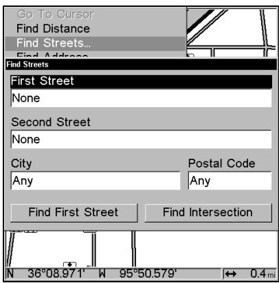 LOWRANCE 3500C - Find a Street - 2