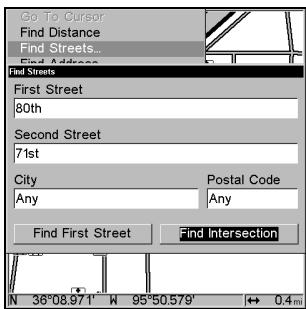 LOWRANCE 3500C - Find an Intersection - 1