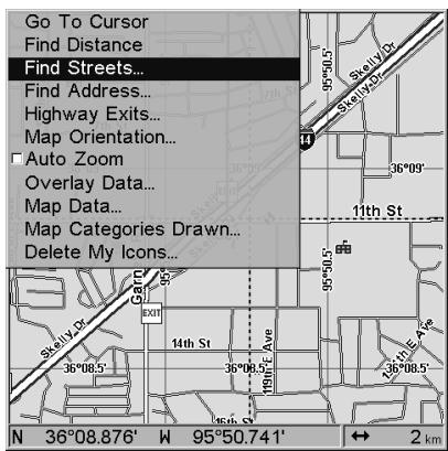 LOWRANCE 3500C - Find a Street - 1