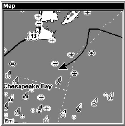 LOWRANCE 3500C - Map Orientation - 1