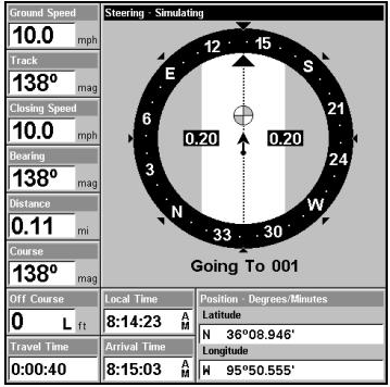 LOWRANCE 3500C - Navigate a Route in Reverse - 1