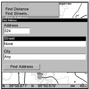 LOWRANCE 3500C - Find Addresses - 2