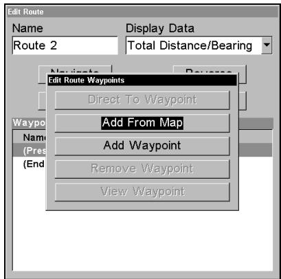 LOWRANCE 3500C - Routes Created in the Unit - 3