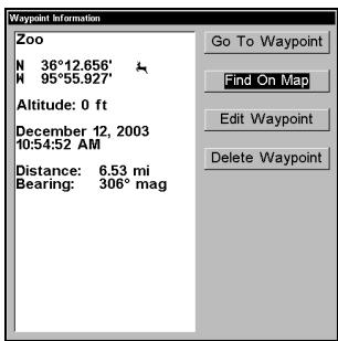 LOWRANCE 3500C - Find Waypoints - 9