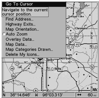 LOWRANCE 3500C - Pop-up Help - 2