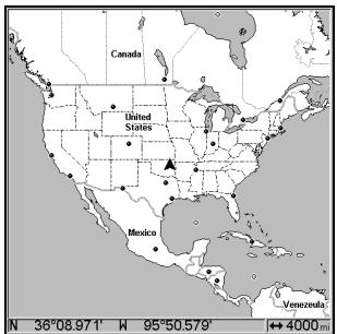LOWRANCE 3500C - Map Page - 1
