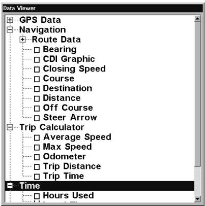 LOWRANCE 3500C - Overlay Data - 1