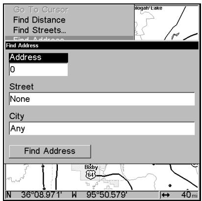 LOWRANCE 3500C - Find Addresses - 1