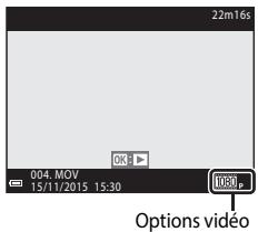 NIKON COOLPIX P610 - Sélectionnez une réserve en mode de visualisation plein écran et appuyez sur pour la lire. - 1
