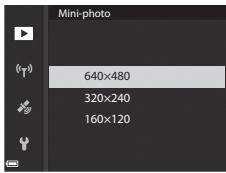 NIKON COOLPIX P610 - Utilisez les touches du selecteur multidirectionnel pour selectionner la taille de copie souhaitee et appuyez sur K . - 1