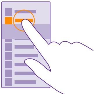 NOKIA LUMIA 435 - Use the touch screen - 2
