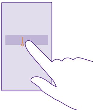 NOKIA LUMIA 435 - Move the cursor - 1