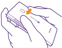 NOKIA LUMIA 435 - Insert the SIM and memory card - 6