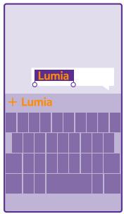 NOKIA LUMIA 435 - Add a new word to the dictionary - 1