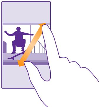 NOKIA LUMIA 435 - Zoom in or out - 1