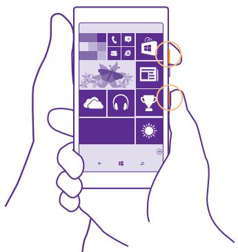 NOKIA LUMIA 435 - Take a screenshot - 1