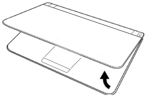 GIGABYTE Q2005 - Opening the Display Panel - 1