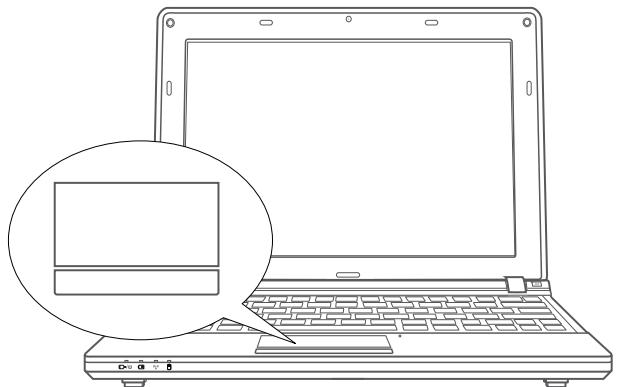 GIGABYTE Q2005 - 使用觸控板 - 1