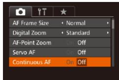 CANON POWERSHOT G7 X - Changing the Focus Setting - 3
