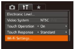 CANON POWERSHOT G7 X - Returning the Wi-Fi Settings to Default - 1