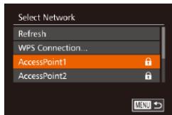 CANON POWERSHOT G7 X - Connecting to Listed Access Points - 1