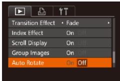 CANON POWERSHOT G7 X - Deactivating Auto Rotation - 1