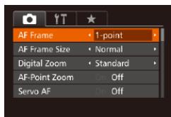 CANON POWERSHOT G7 X - Changing the AF Frame Mode - 3