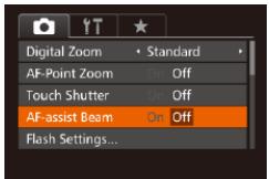 CANON POWERSHOT G7 X - Deactivating the AF-Assist Beam - 3