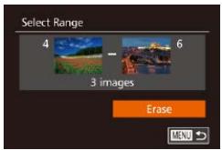 CANON POWERSHOT G7 X - Erase the image. - 1