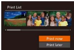 CANON POWERSHOT G7 X - Printing Images Added to the Print List (DPOF) - 1
