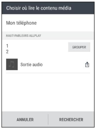 HTC 10 - Diffuser de la musique en streaming sur des haut-parleurs alimentés par la plateforme multimédia intelligente qualcomm allplay - 1