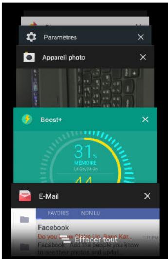 HTC 10 - Basculer entre les applications ouvertes récemment - 1