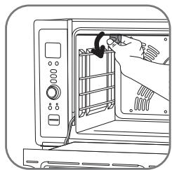 ROWENTA GOURMET XL OC7868 30 - · Het binnenste lampje reinigen - 1