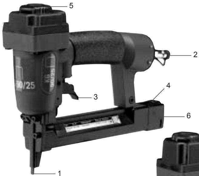 METABO KG 90/25 - Tacker KG 90/25 - Overzicht   Tacker KG 90/40 - Overzicht - 1