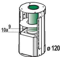 ROBLIN CYLINDRE 370 INOX 5029010 - Branchement avec un tube de 120 - 2