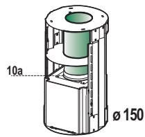 ROBLIN CYLINDRE 370 INOX 5029010 - Branchement avec un tube de 120 - 1