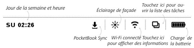 POCKETBOOK TOUCH LUX 2 - BARRE D'etat - 1