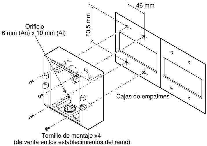 PANASONIC WV-CW384E - - Cuando la cámara se instala en una pared empleando la caja del adaptador - 2