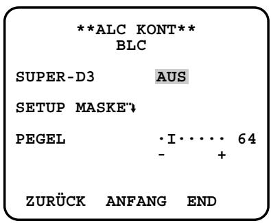 PANASONIC WV-CW384E - 2-2. ALC-Modus mit SUPER-D3 AUS - 1