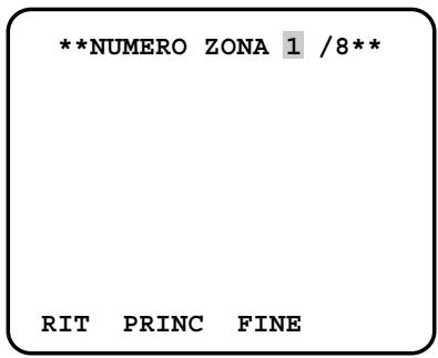 PANASONIC WV-CW384E - Regolazione della zona di privacy (ZONA PRIVACY) - 1