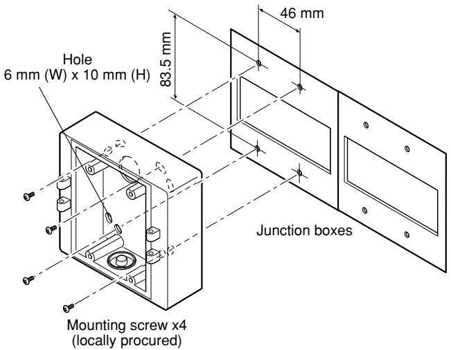 PANASONIC WV-CW384E - - When the camera is installed on a wall using the adapter box - 2