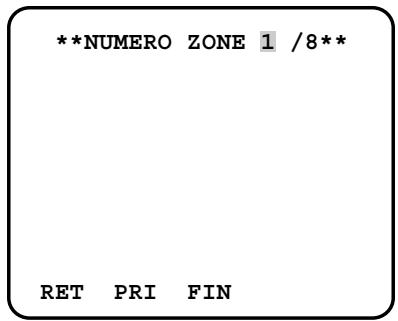 PANASONIC WV-CW384E - Paramétrage de zone de confidentialité (ZONE PRIVEE) - 1
