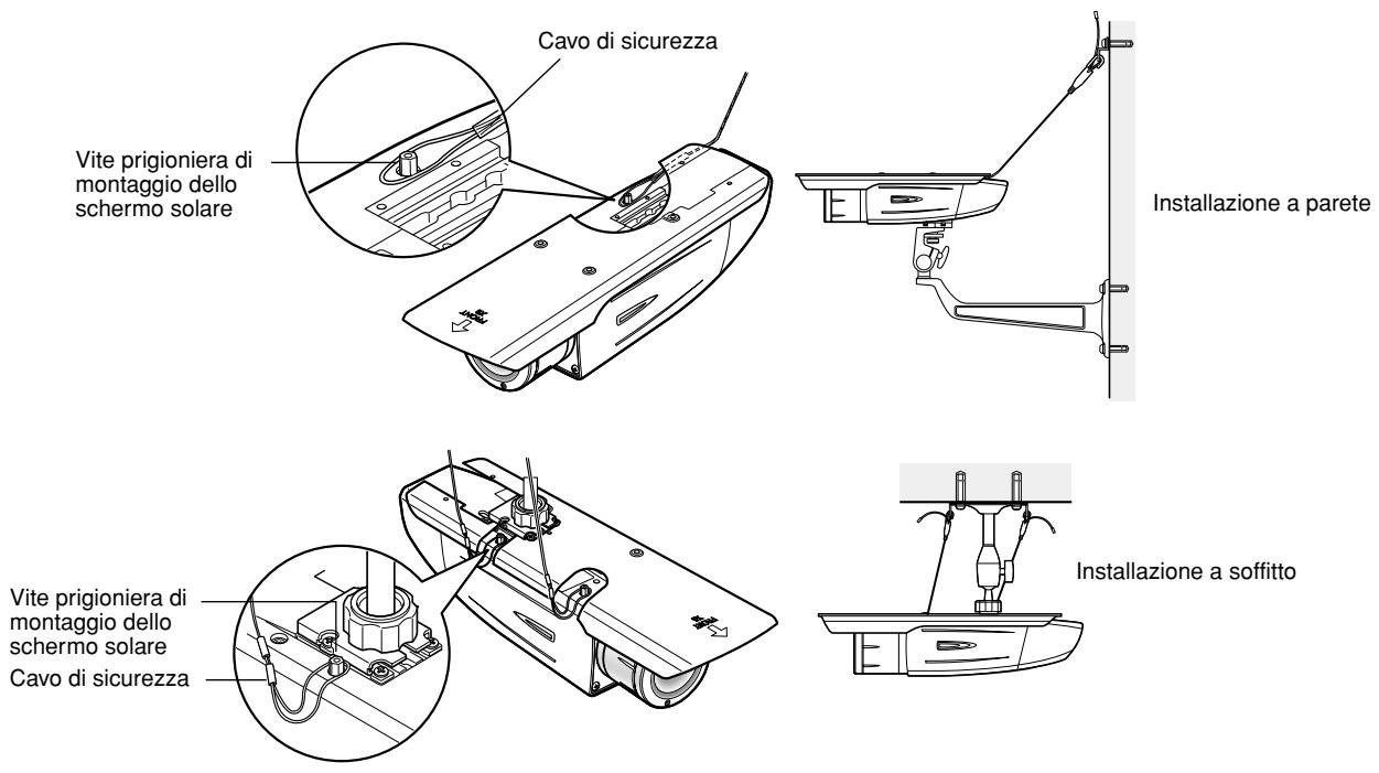 PANASONIC WV-CW384E - Quando si utilizza l'attacco del cavalletto (accessorio) (quando si utilizza una staffa di montaggio della telecamera differente) - 3