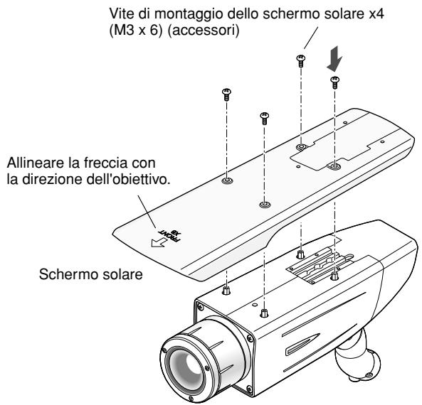 PANASONIC WV-CW384E - Montare lo schermo solare - 1