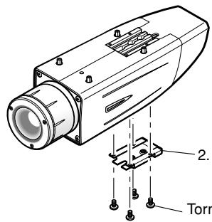 PANASONIC WV-CW384E - Cuando se emplea la rosca para trípode (accesoria) (cuando se emplea una ménsula de montaje de la cámara distinta). - 1