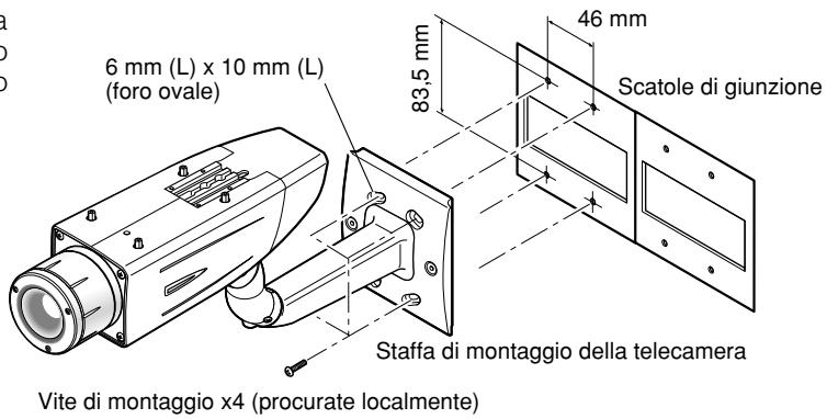 PANASONIC WV-CW384E - - Quando la telecamera viene installata direttamente su una parete - 2