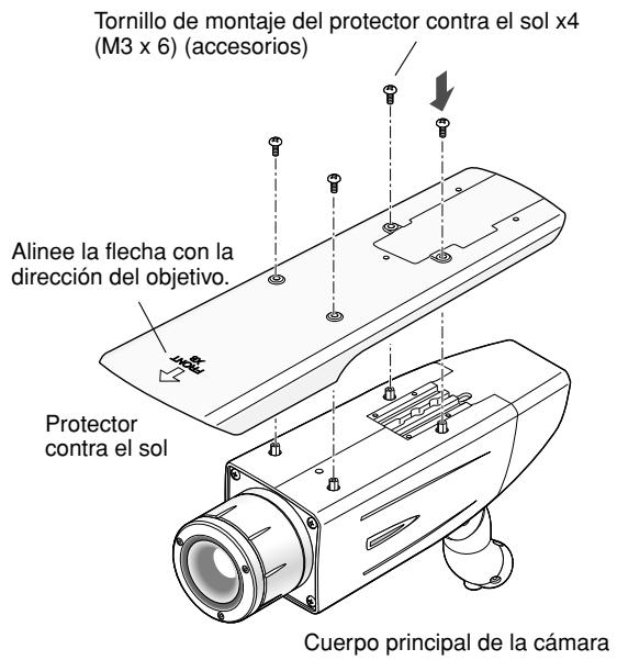PANASONIC WV-CW384E - Monte el protector contra el sol - 1